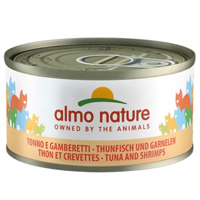 Almo Nature – Pâtée thon crevettes pour chats – 70g