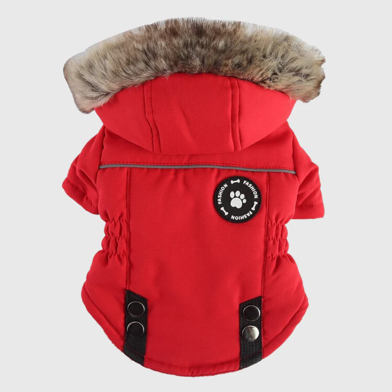 Manteau avec capuche pour chien avec harnais intégré – Image 6