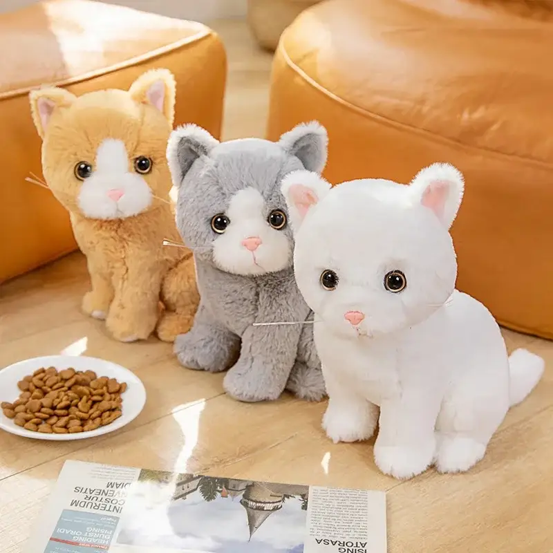 Chat Peluche Blanc – Image 2