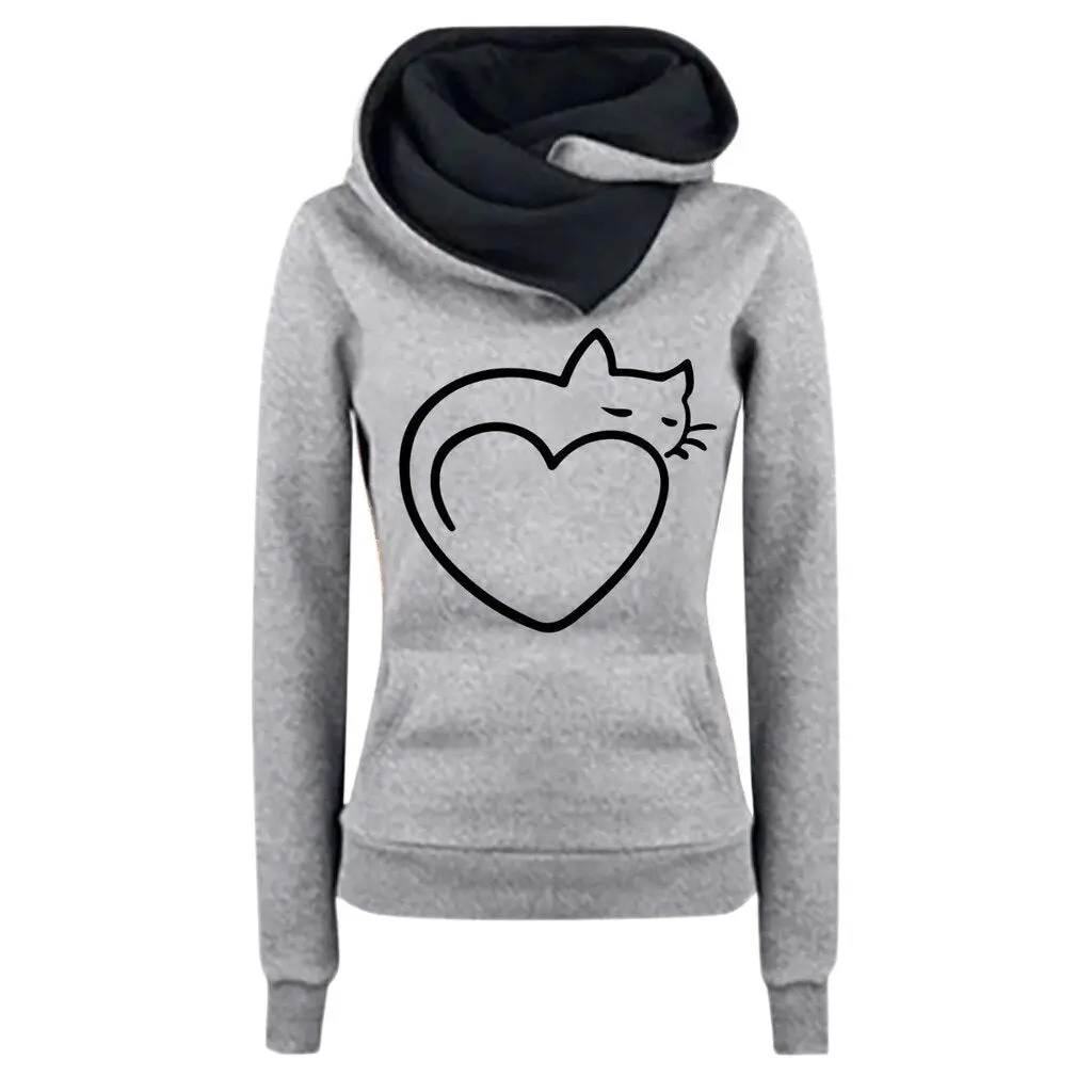Sweat-shirt Coeur de chat – Image 4