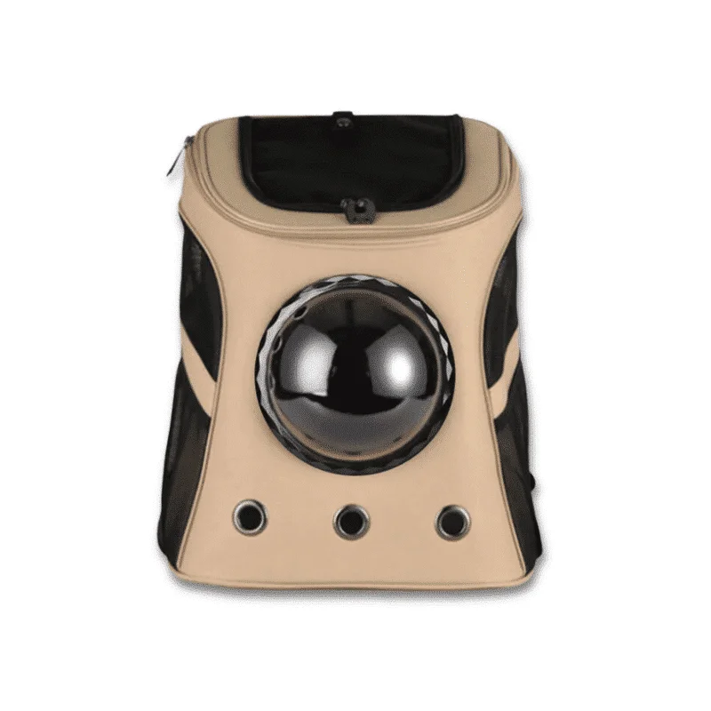 Sac à dos bulle beige pour chien de 5kg