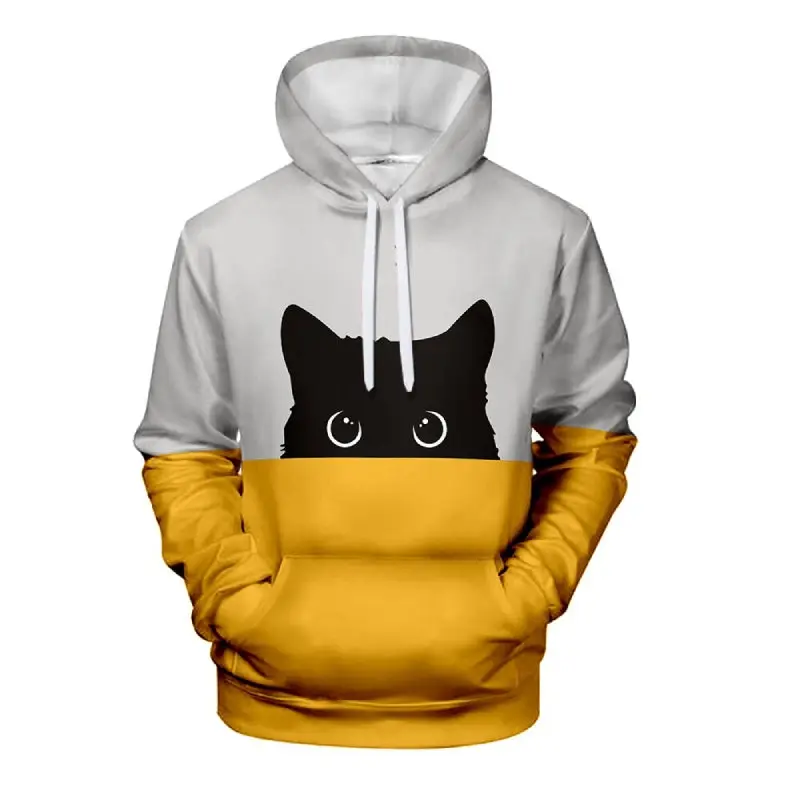 Sweat shirt Chat Bicolore Unisexe – Image 4