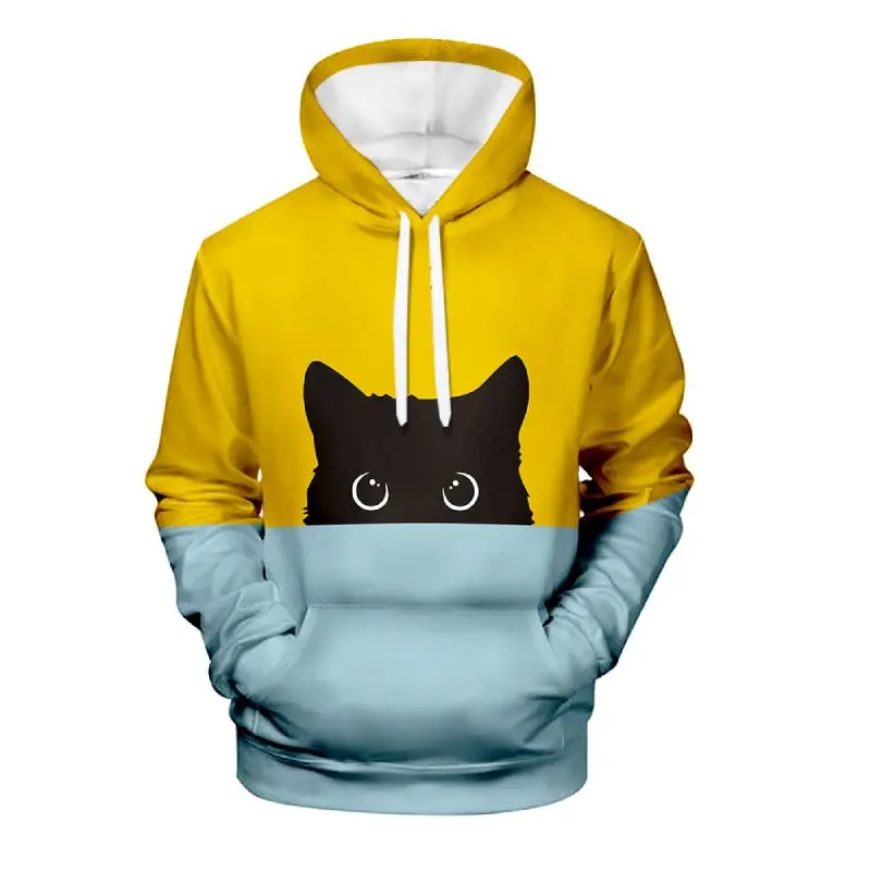 Sweat shirt Chat Bicolore Unisexe – Image 8