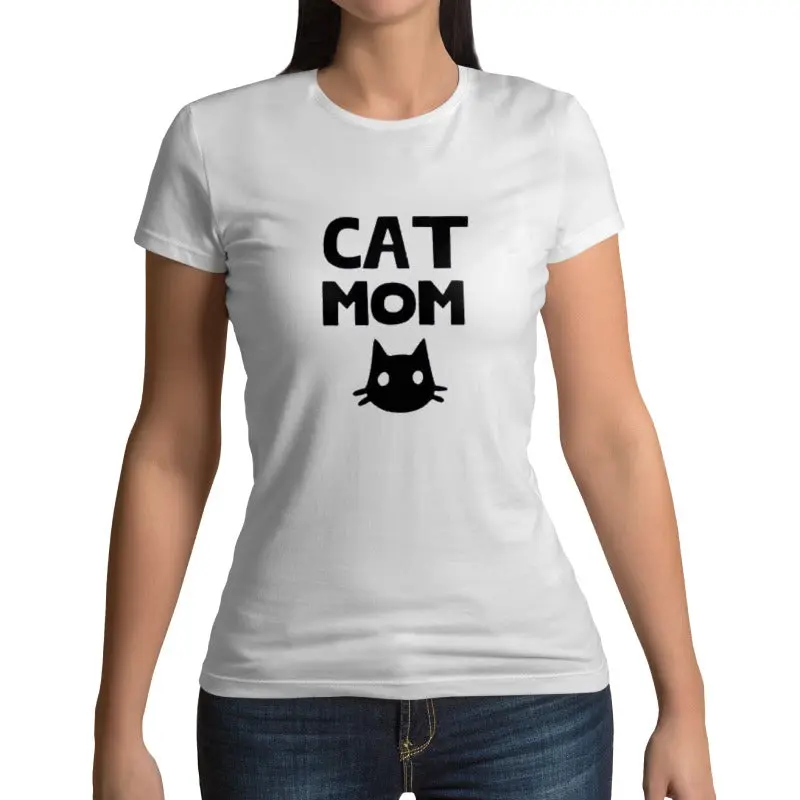 Tee-shirt Chat Femme Cat Mom – Image 2